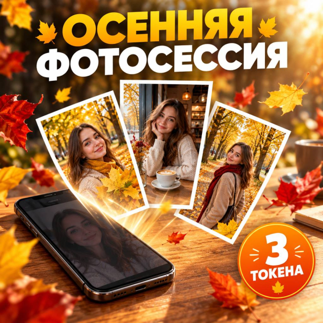 Осенняя фотосессия без фотографа: золотая листва и герой, которого привели силой