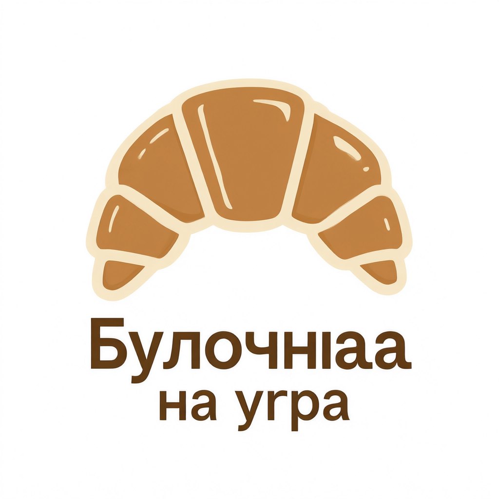 Второй вариант логотипа пекарни в Qwen Image